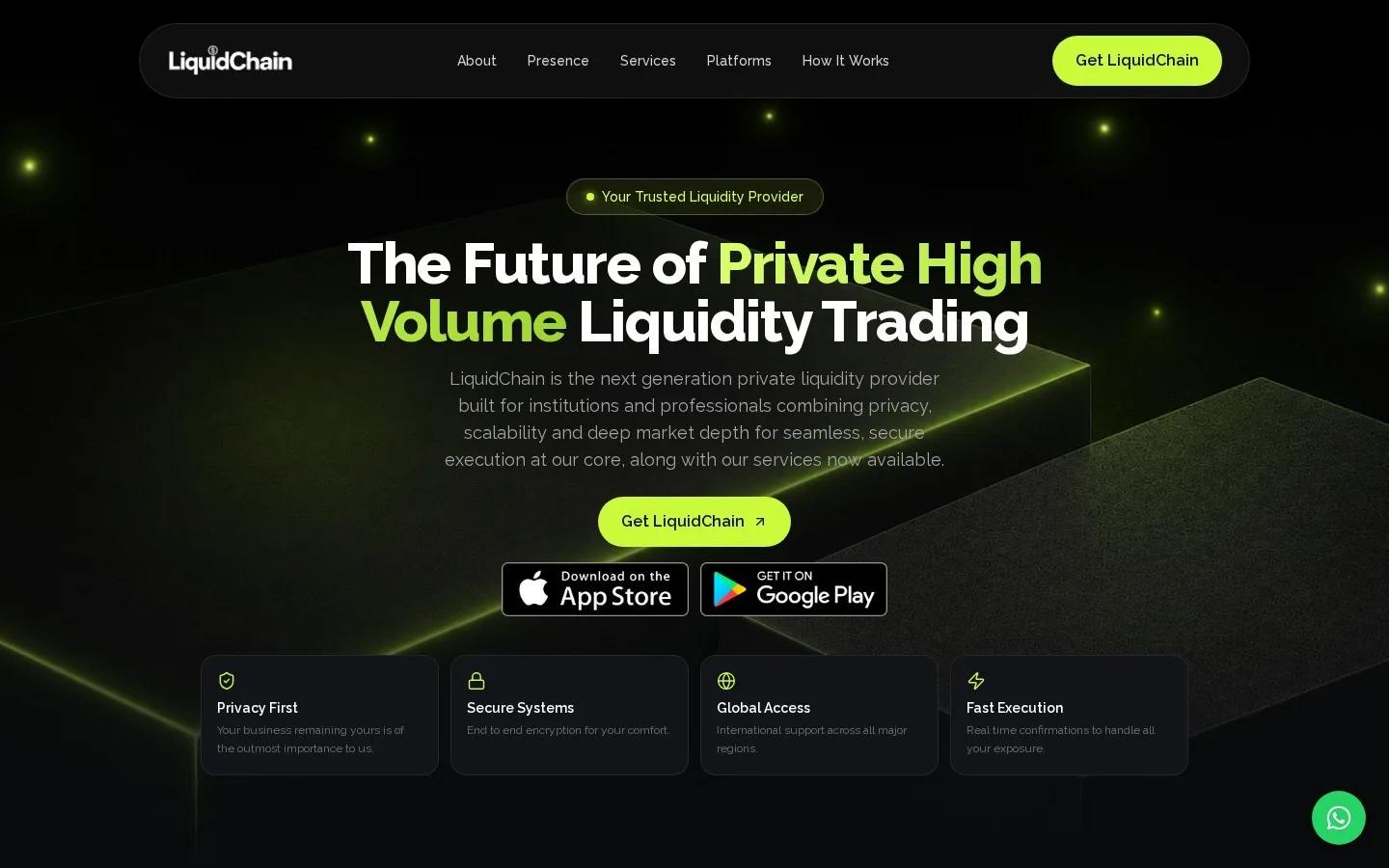 Screenshot of liquidchainca.com